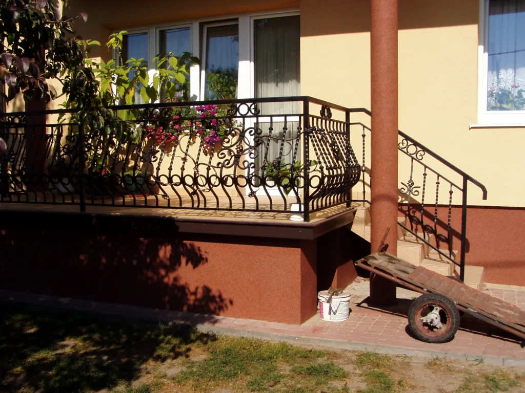 Decorative metal railings