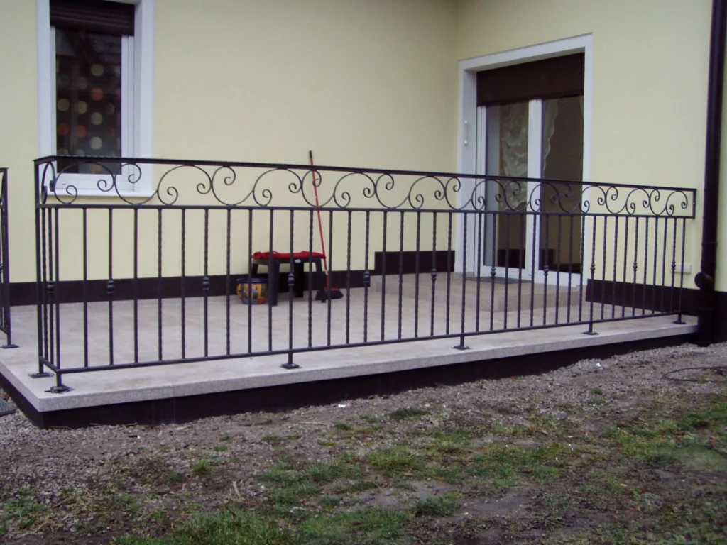 Decorative metal railings