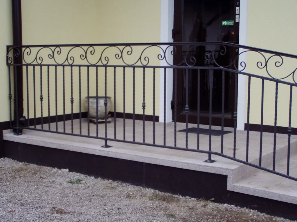 Decorative metal railings