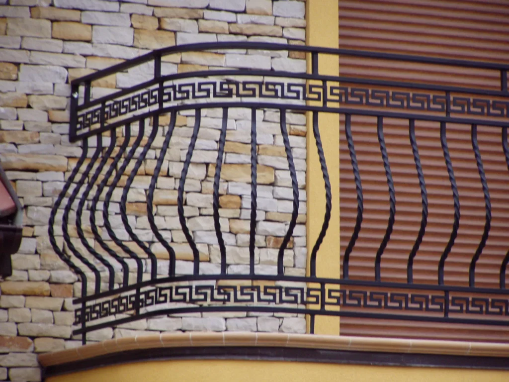 Decorative metal railings