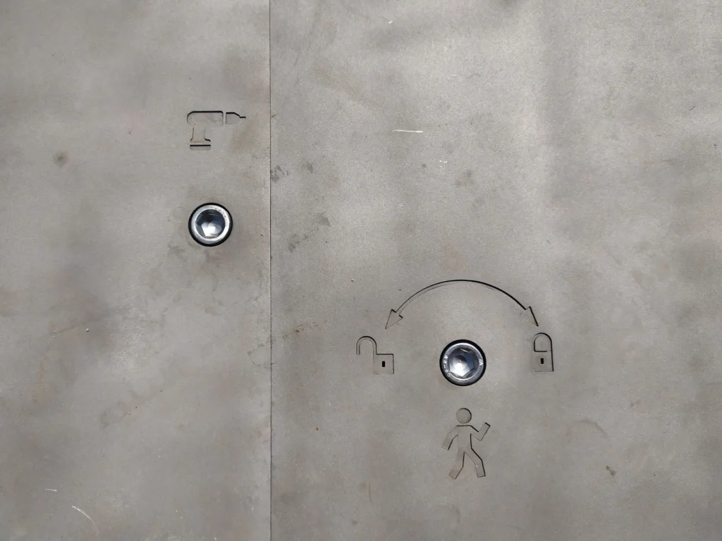 futuristic gate for the property