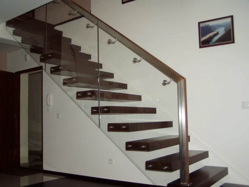 Floating shelf stairs