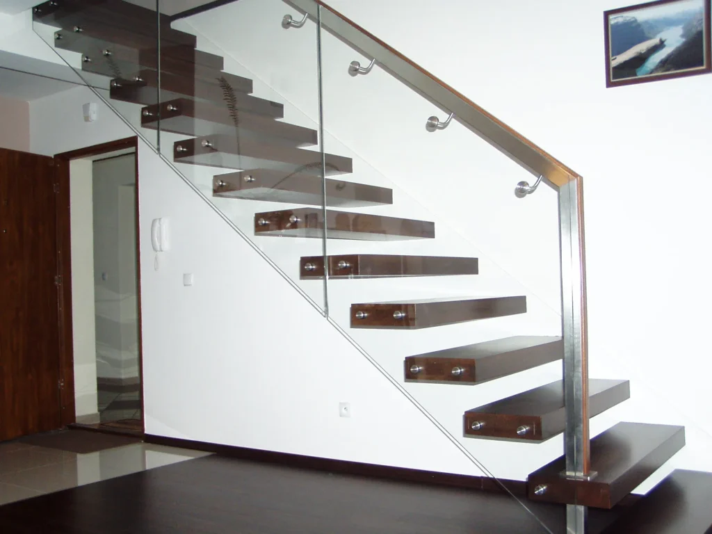 Floating shelf stairs