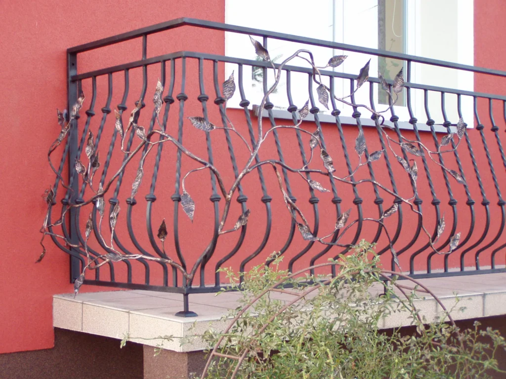 Decorative metal railings