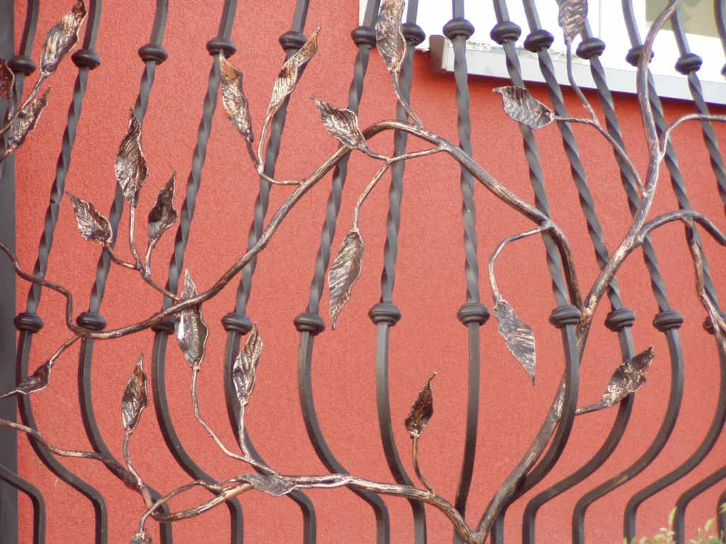 Decorative metal railings