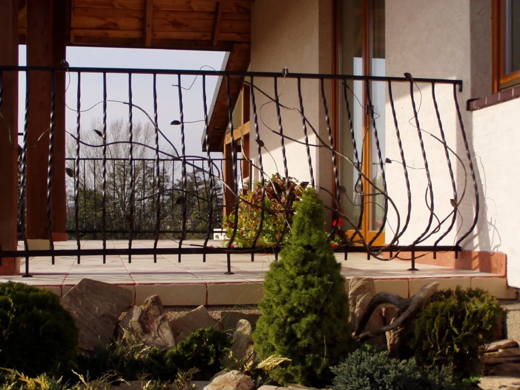 Decorative metal railings