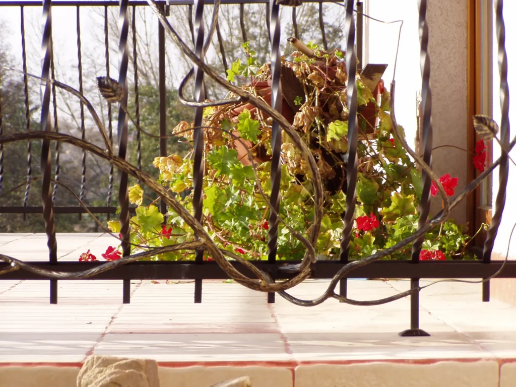 Decorative metal railings