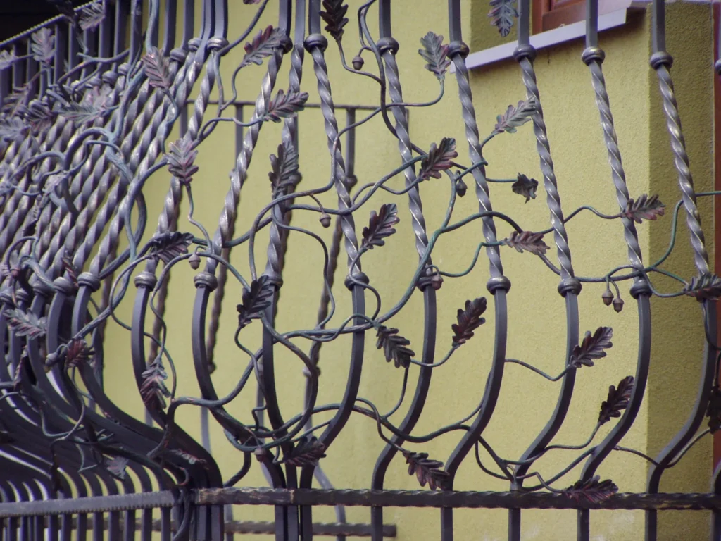 Decorative metal railings