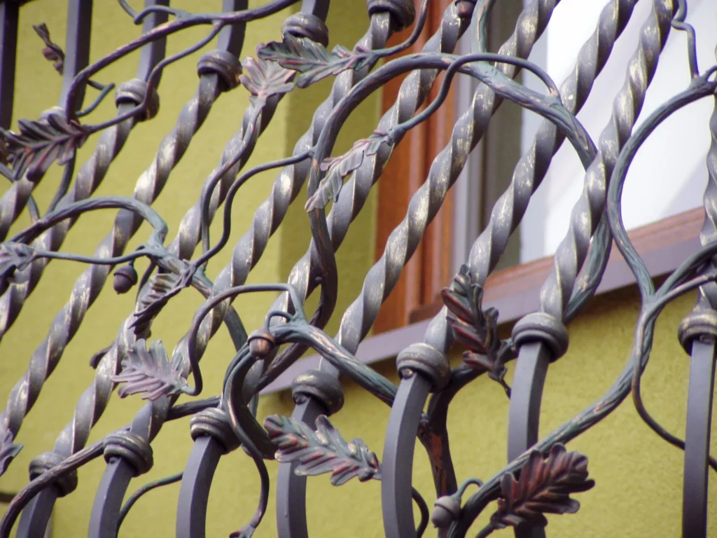 Decorative metal railings