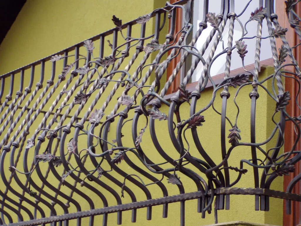 Decorative metal railings