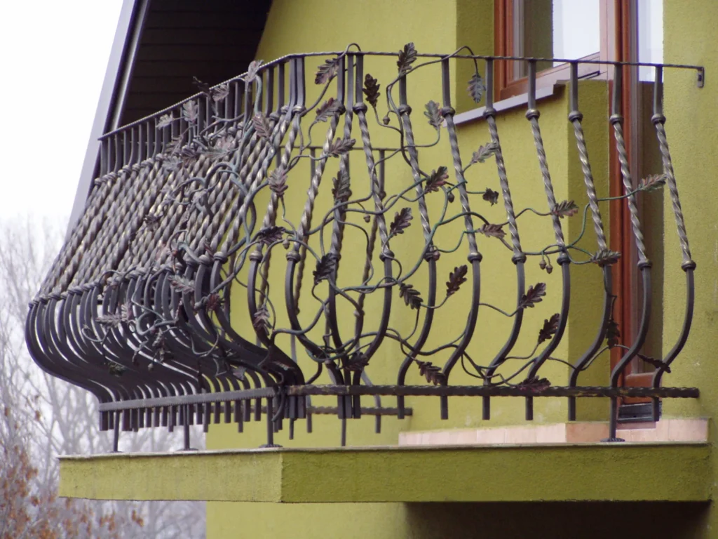 Decorative metal railings