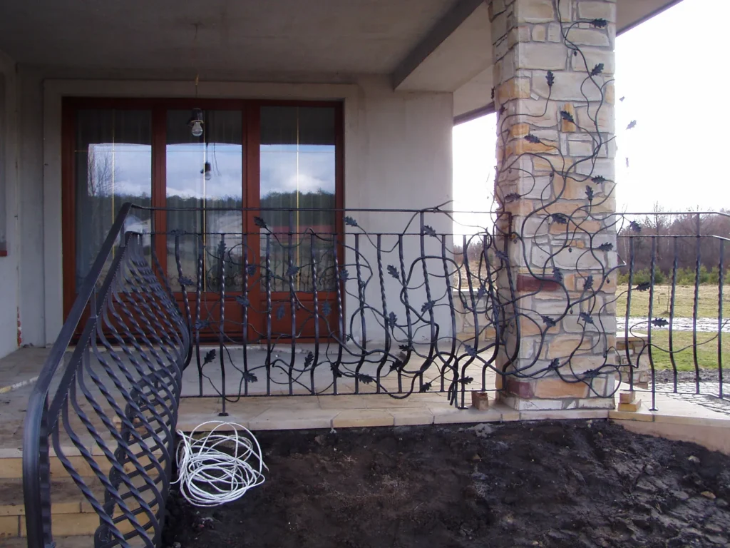 Decorative metal railings