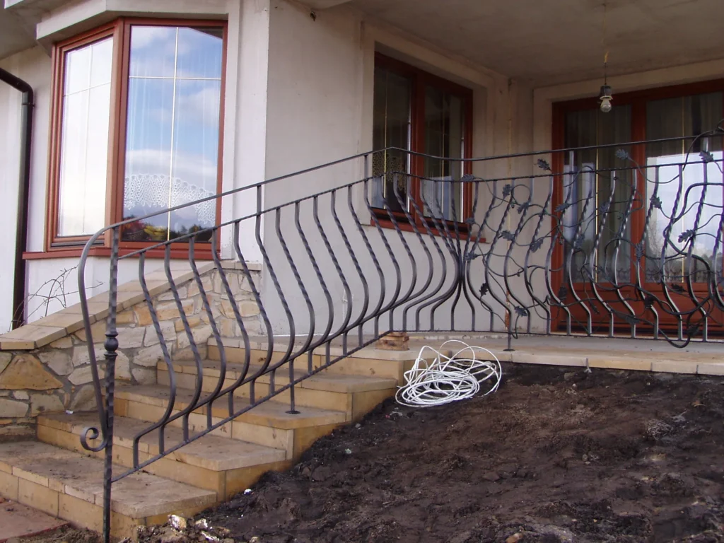 Decorative metal railings