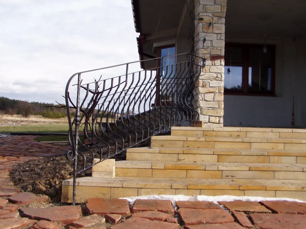 Decorative metal railings