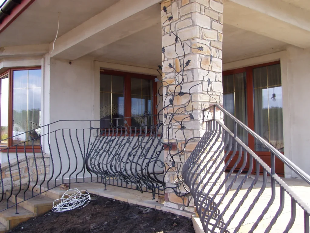 Decorative metal railings