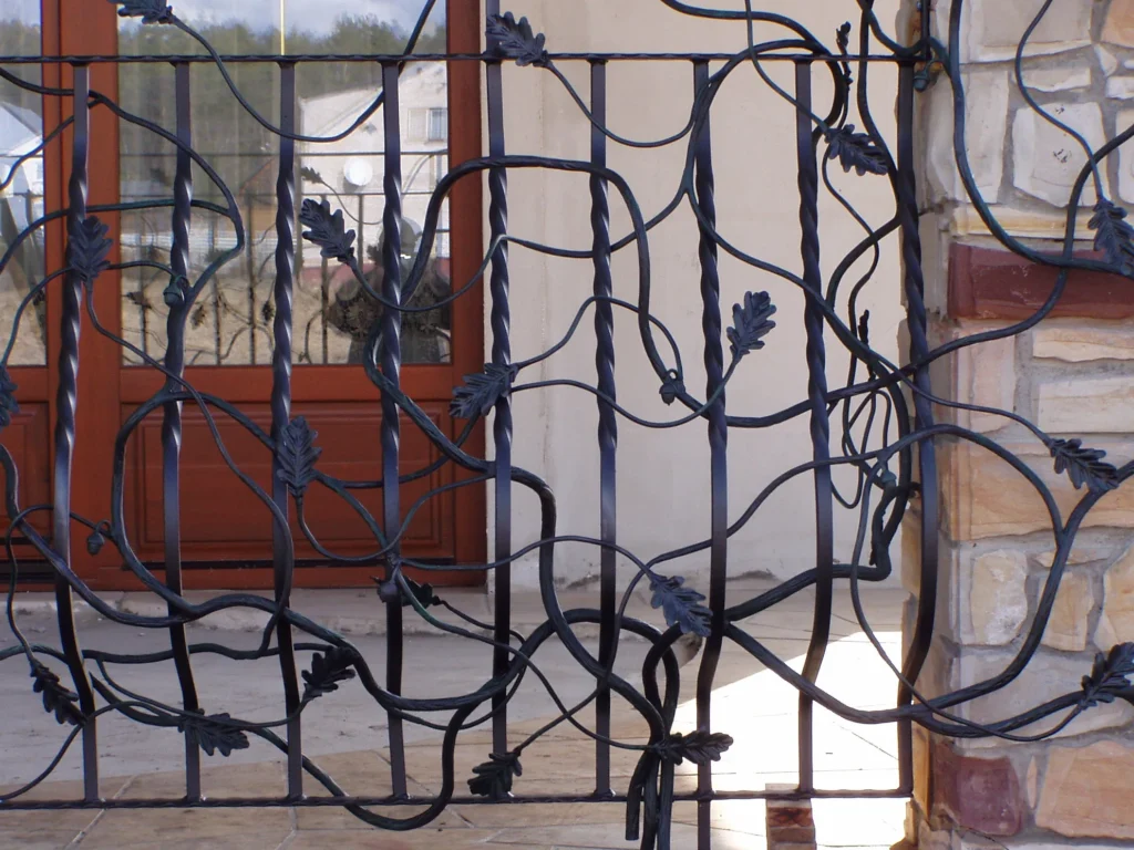 Decorative metal railings