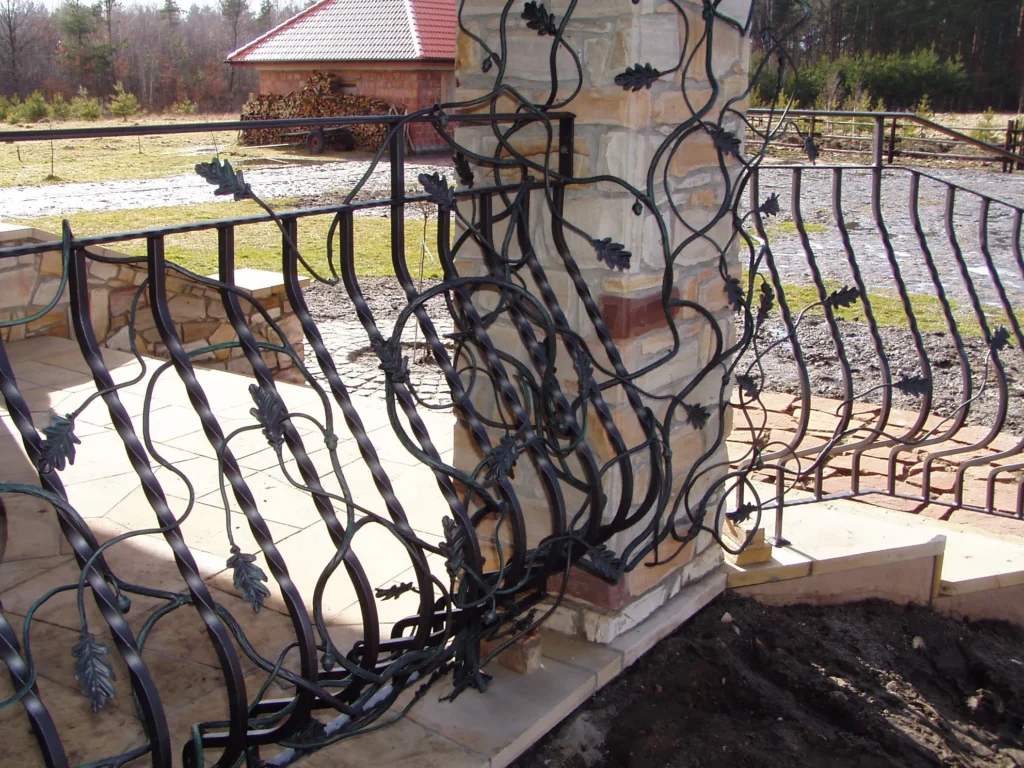 Decorative metal railings