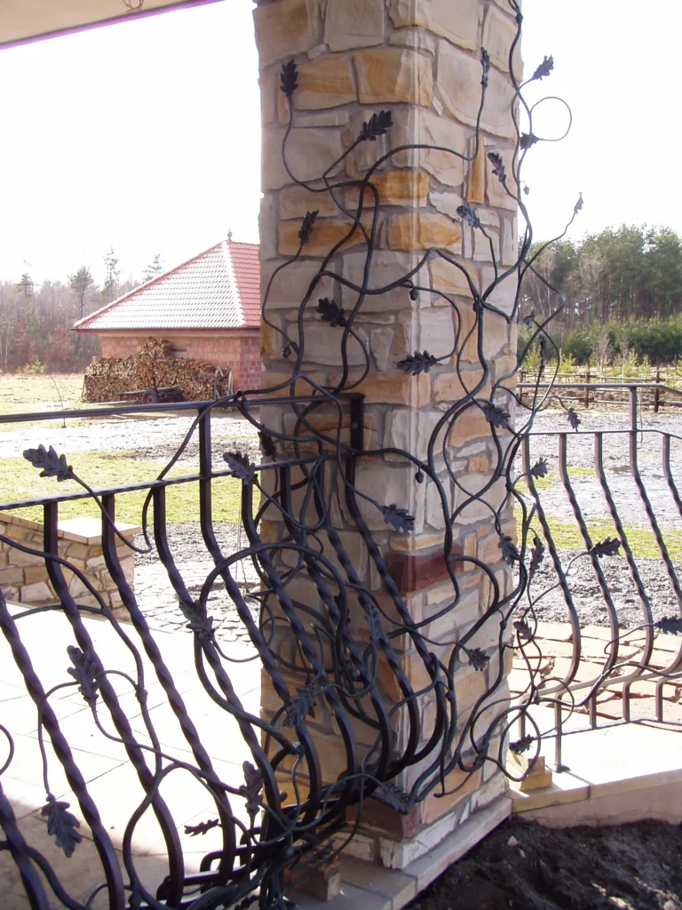 Decorative metal railings