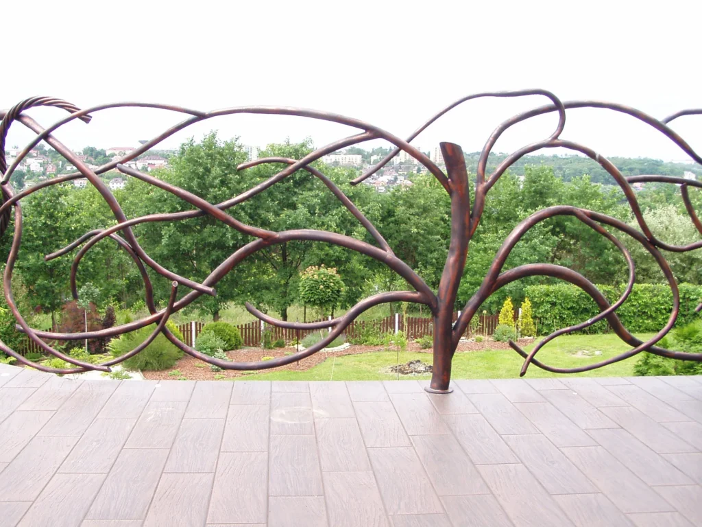 Decorative metal railings