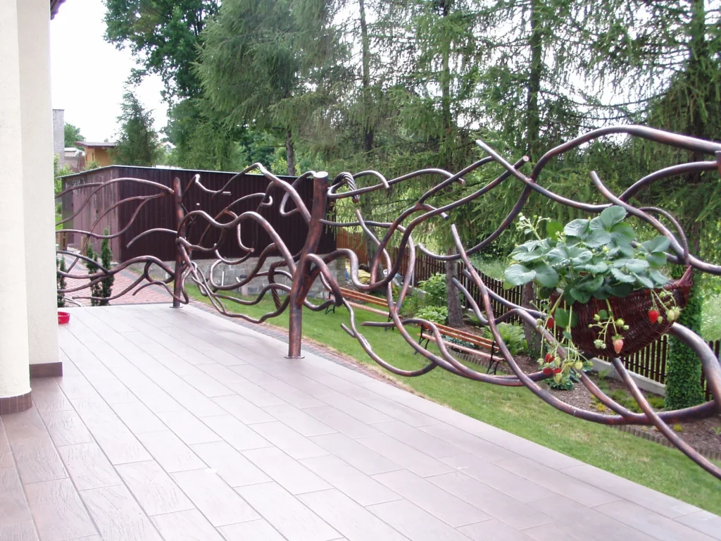 Decorative metal railings