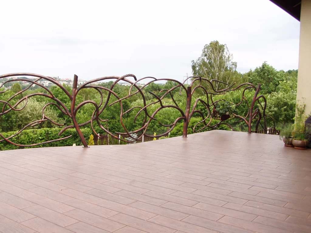 Decorative metal railings