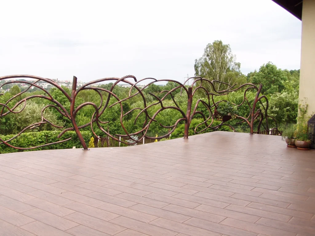Decorative metal railings