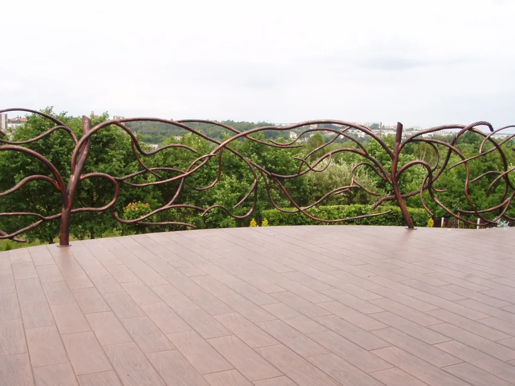 Decorative metal railings