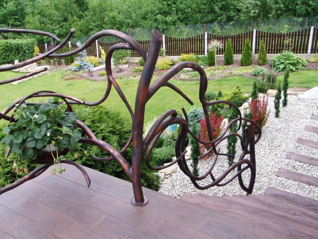 Decorative metal railings