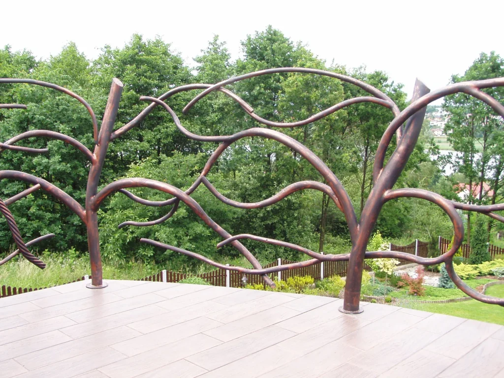 Decorative metal railings