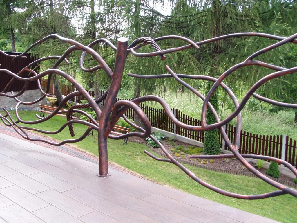 Decorative metal railings