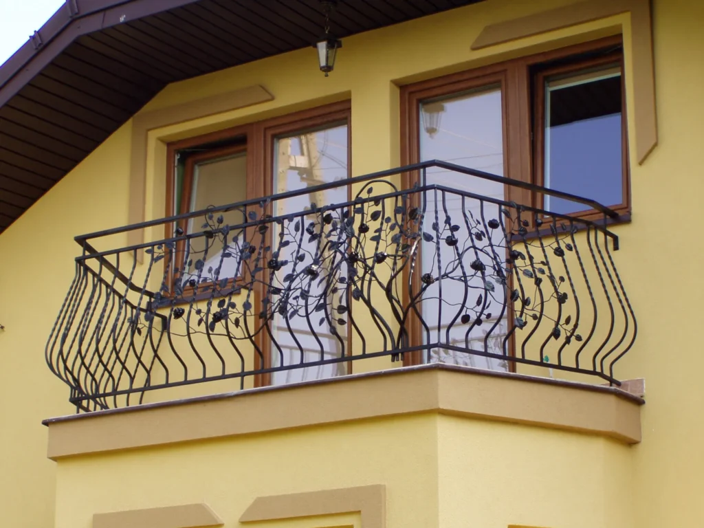 Decorative metal railings
