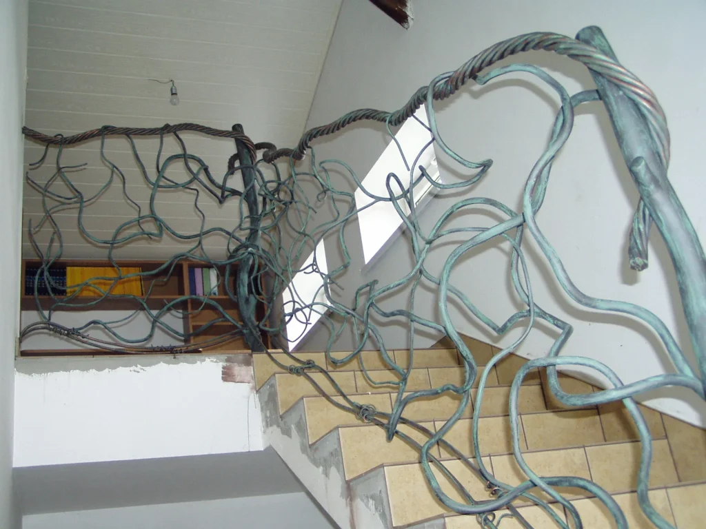 Decorative metal stairs