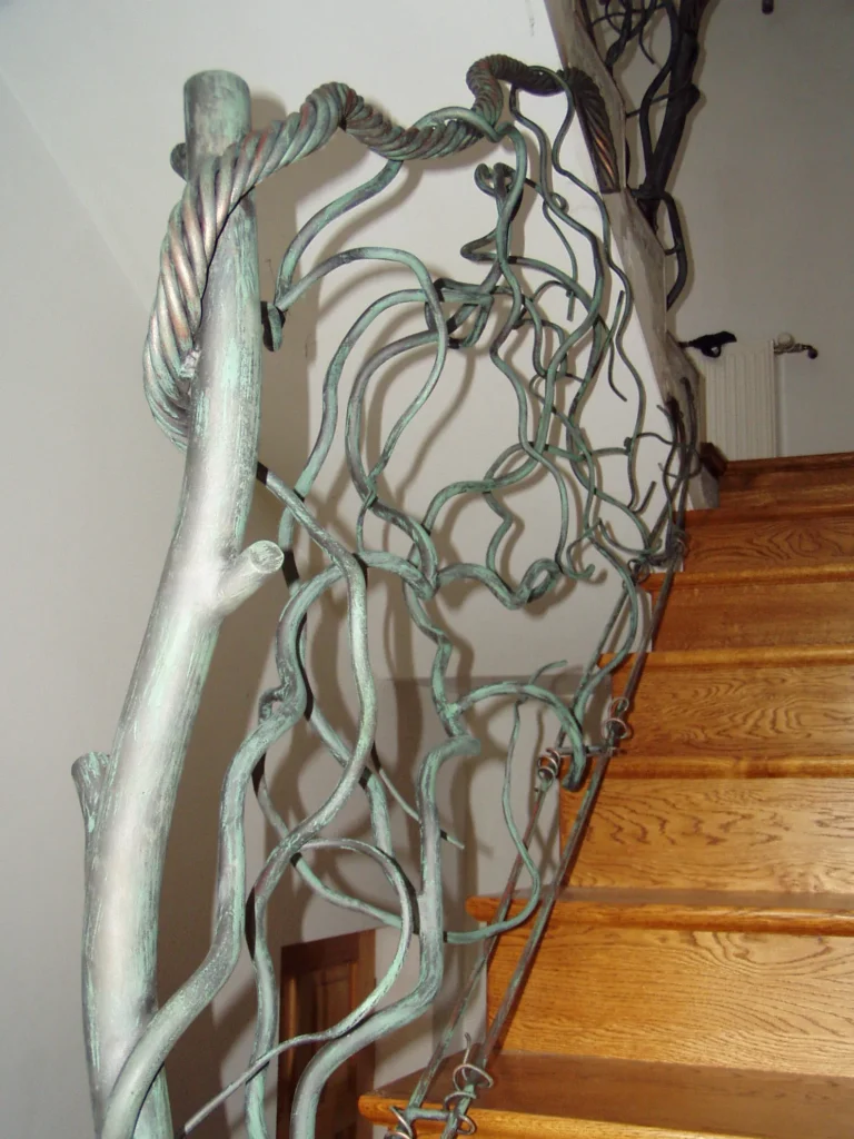Decorative metal stairs