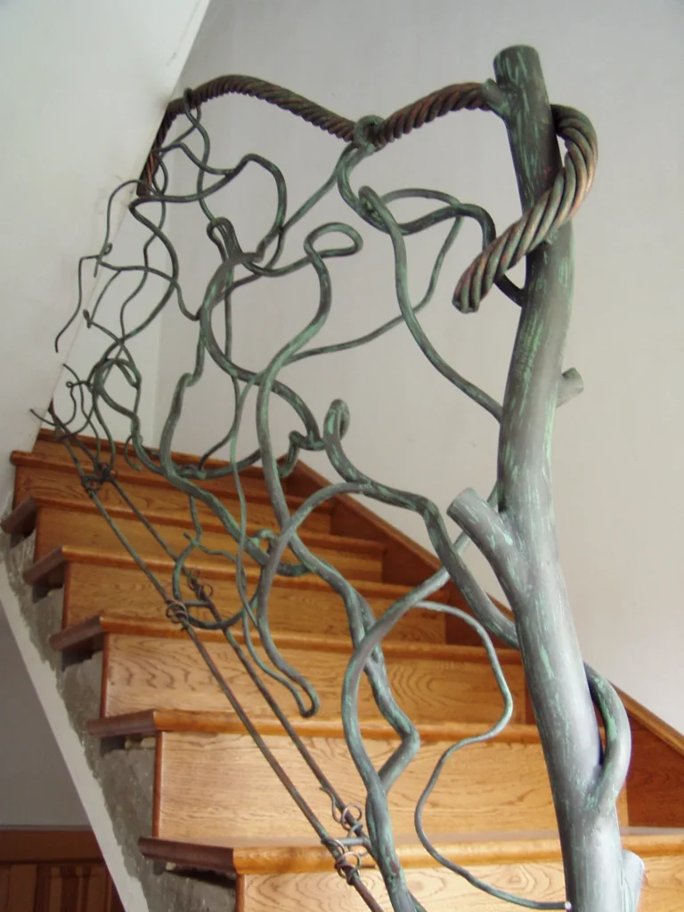 Decorative metal stairs