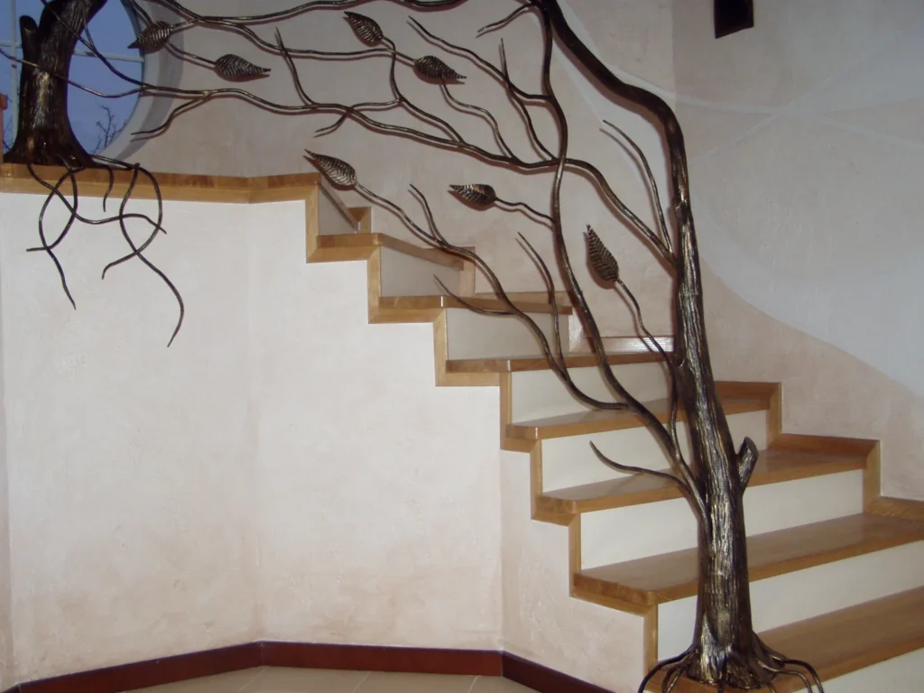 Decorative metal stairs