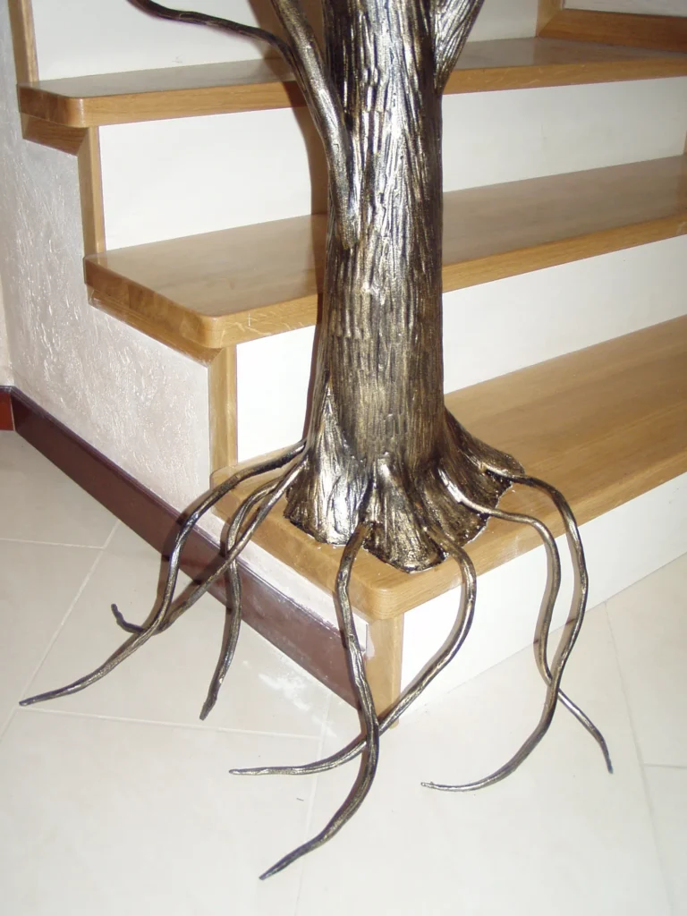 Decorative metal stairs
