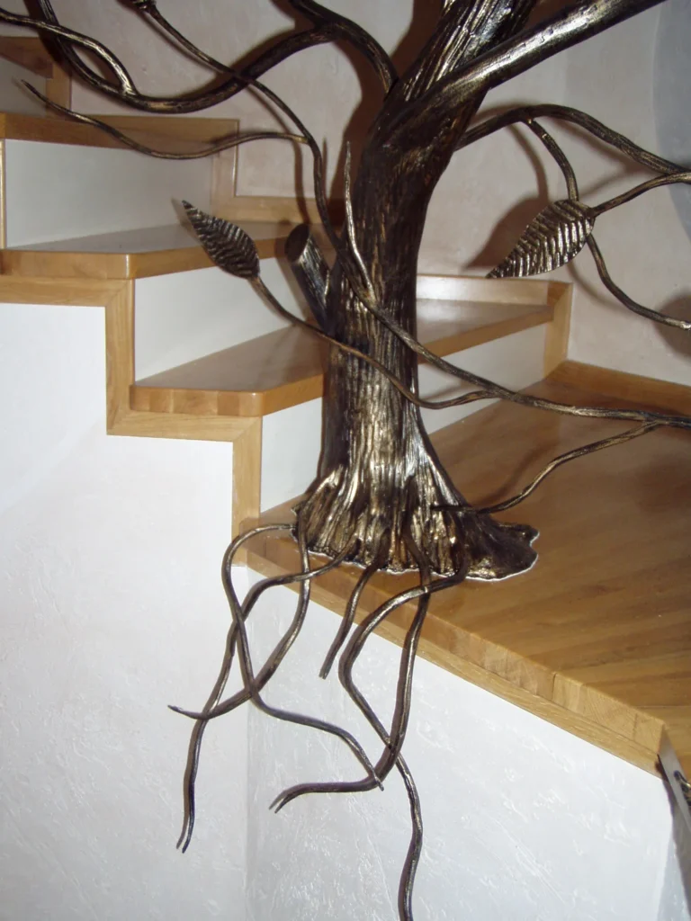 Decorative metal stairs