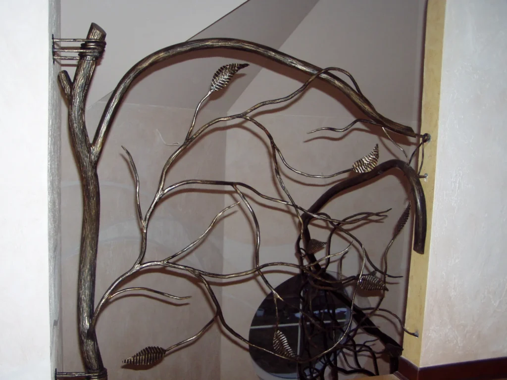 Decorative metal stairs