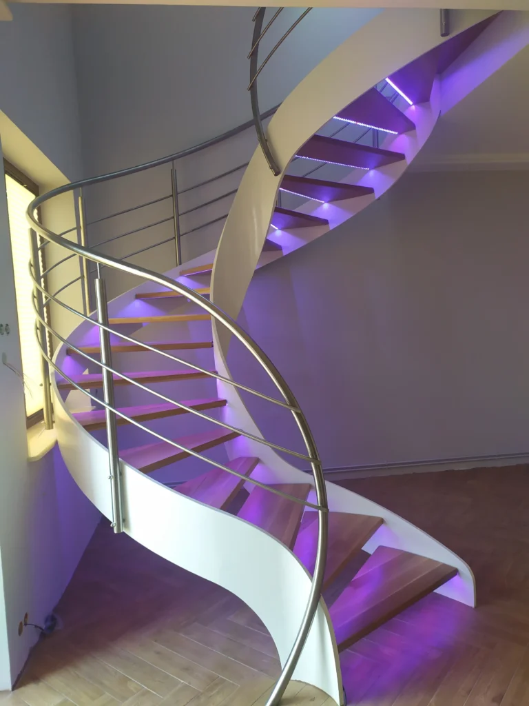 Curved stairs
