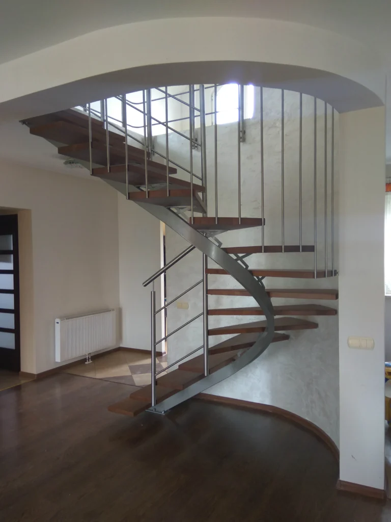 Metal & wood Stairs