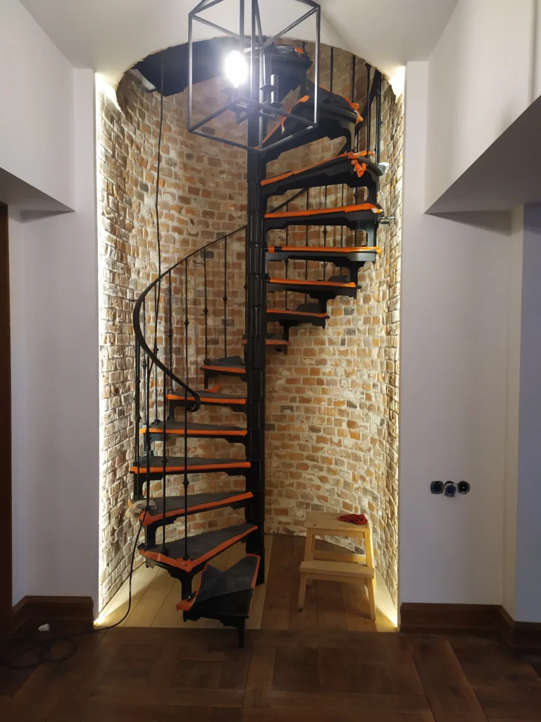 Decorative metal stairs