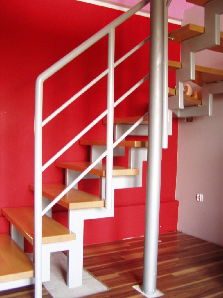 Open-riser stairs