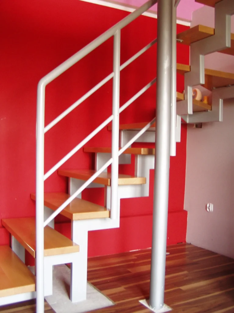 Metal & wood Stairs