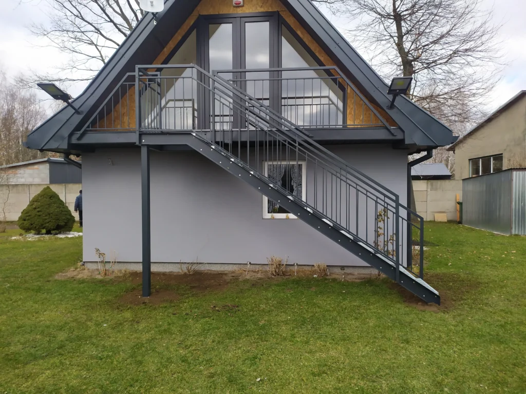 Metal stairs