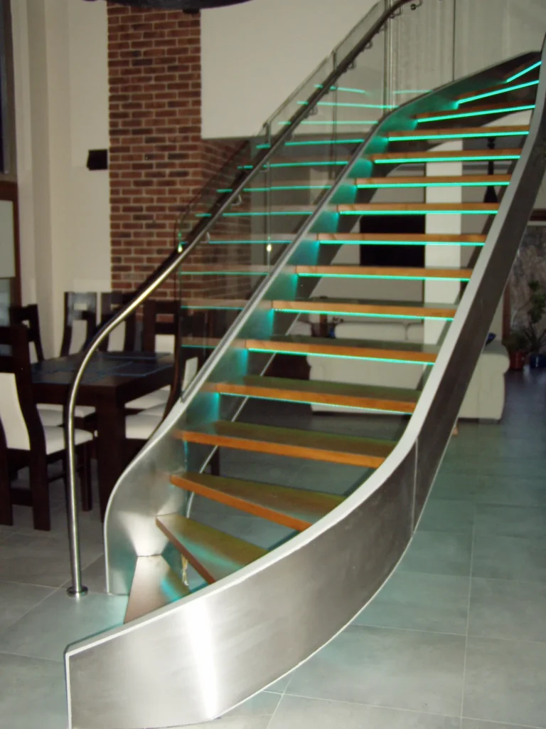 Stainless steel stairs