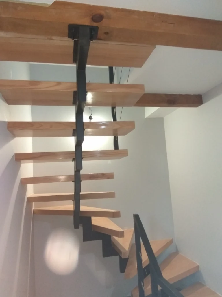 Metal & wood Stairs