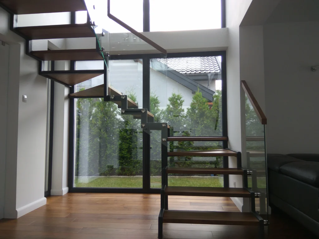 Metal & wood Stairs