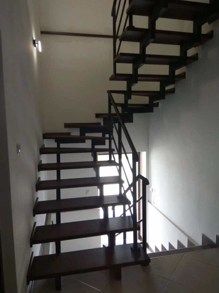 Metal & wood Stairs