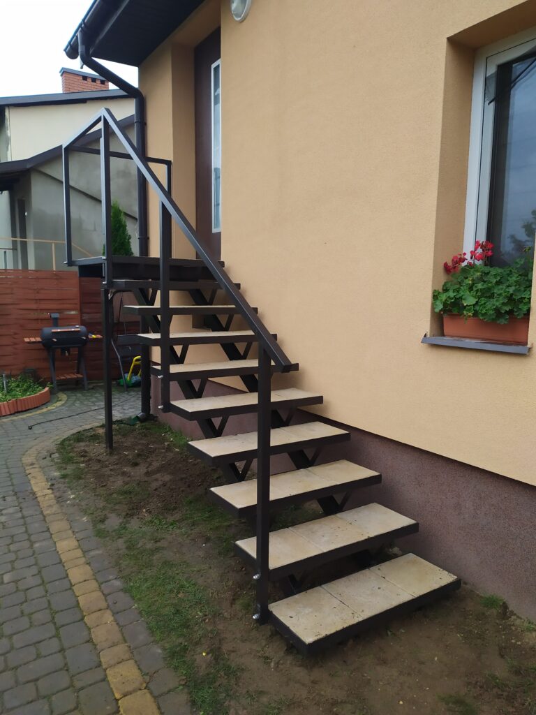 Open-riser stairs