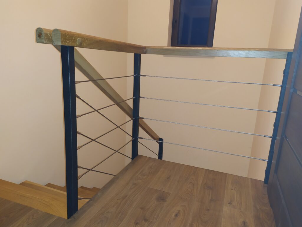 Open-riser stairs